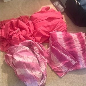 College sheets for dorm room. Fuchsia and Tie-Dye Bedding Sheets Set